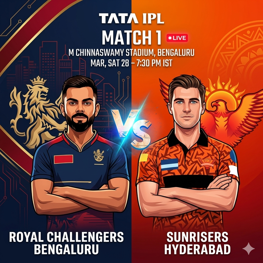 Royal Challengers Bengaluru vs Sunrisers Hyderabad match action