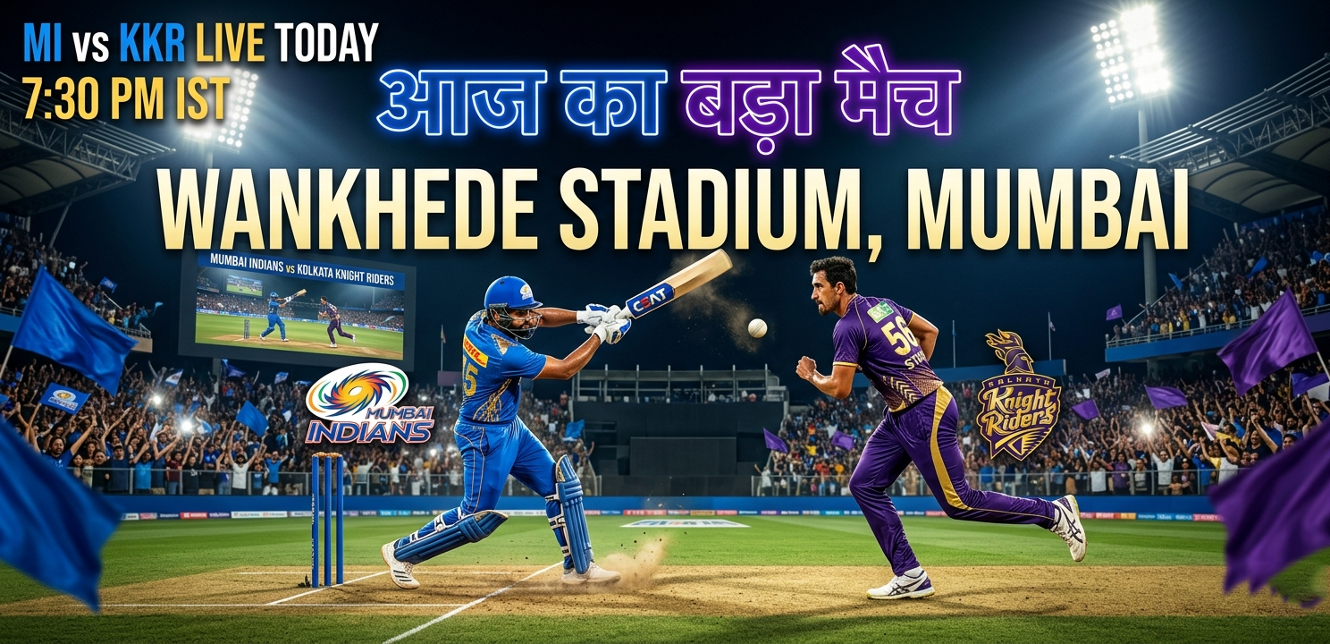 Mumbai Indians vs Kolkata Knight Riders live IPL match