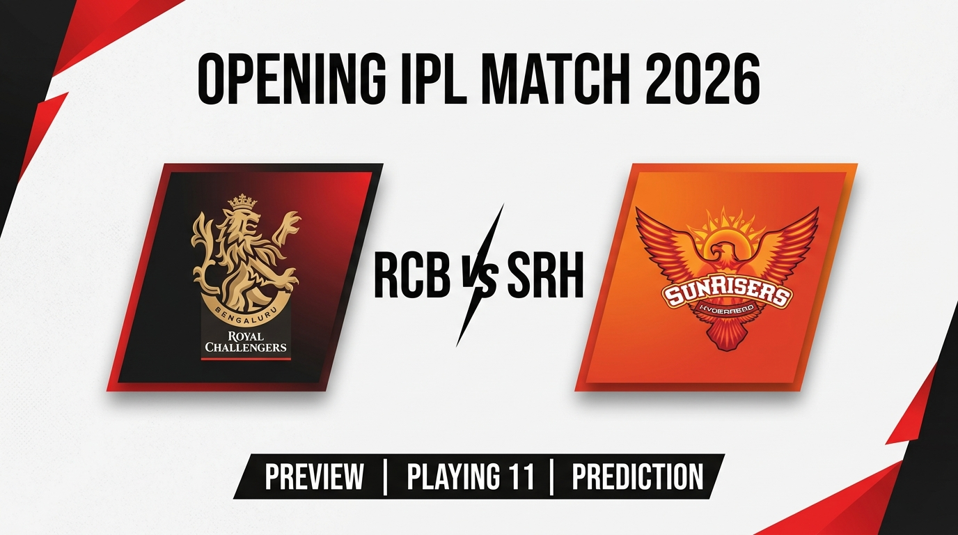 RCB vs SRH 2026: IPL Opener Showdown