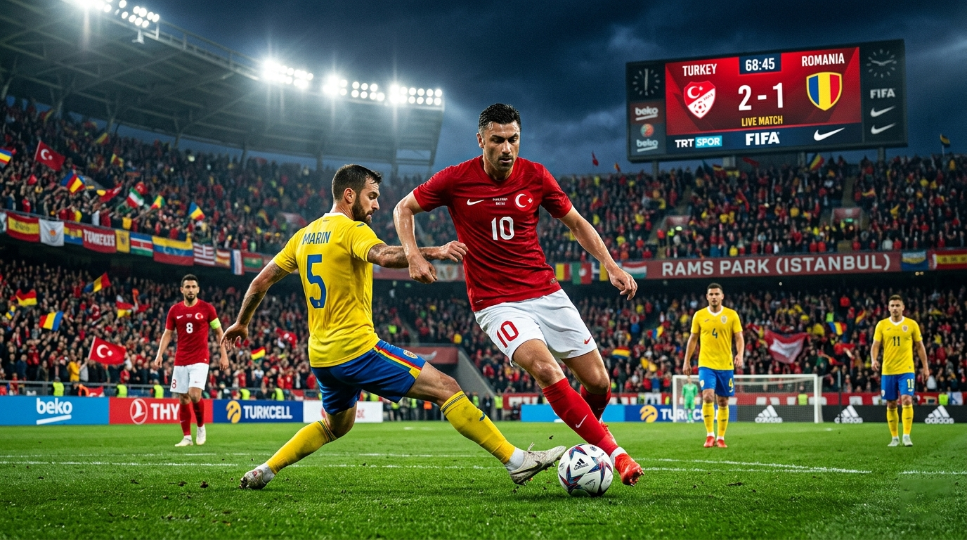 Türkiye vs Romania: Live Match Update, Score, Lineup & Full Match Details 2026