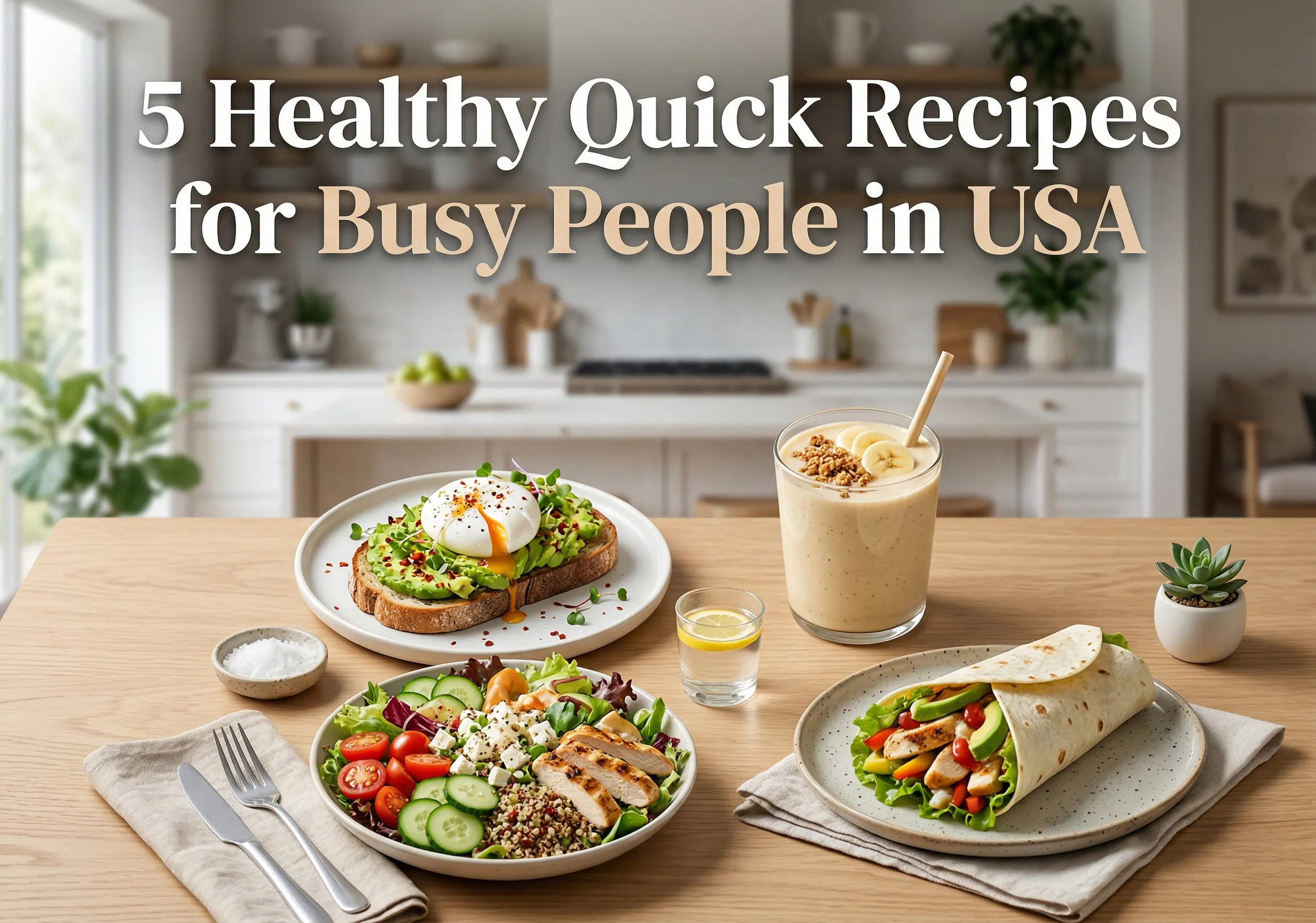 5 Healthy Quick Recipes for Busy People in USA